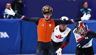 Short track-Dutchman van 't Wout claims second gold at Milano Cortina