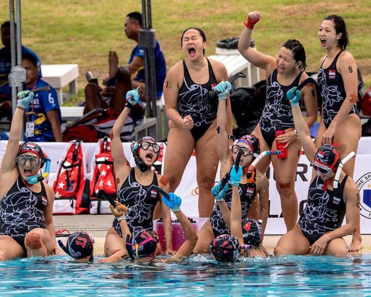 Underwater hockey: Double SEA Games gold for Singapore as men's and women's teams beat Philippines