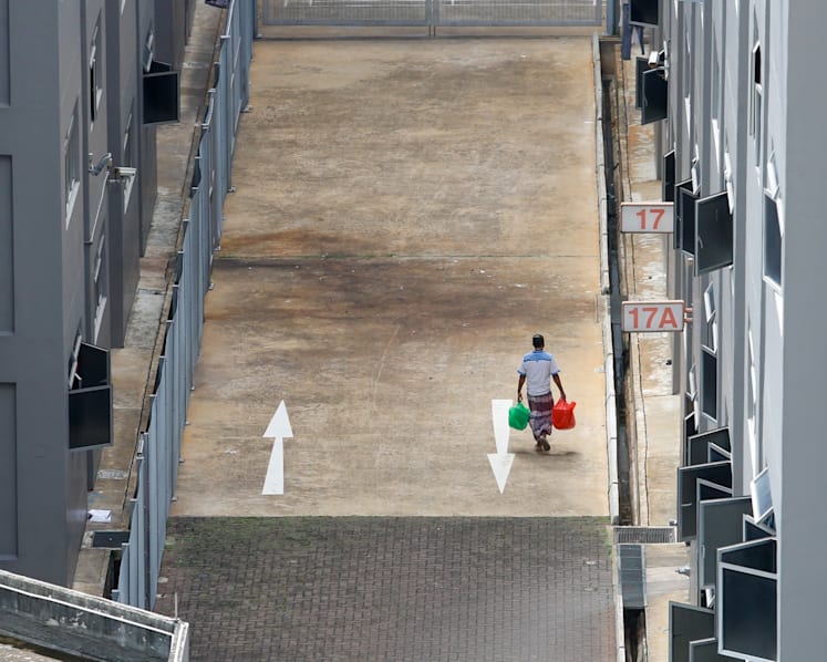 Migrant workers in dormitories cleared of Covid-19 to have staggered rest days with time limit during Phase 2