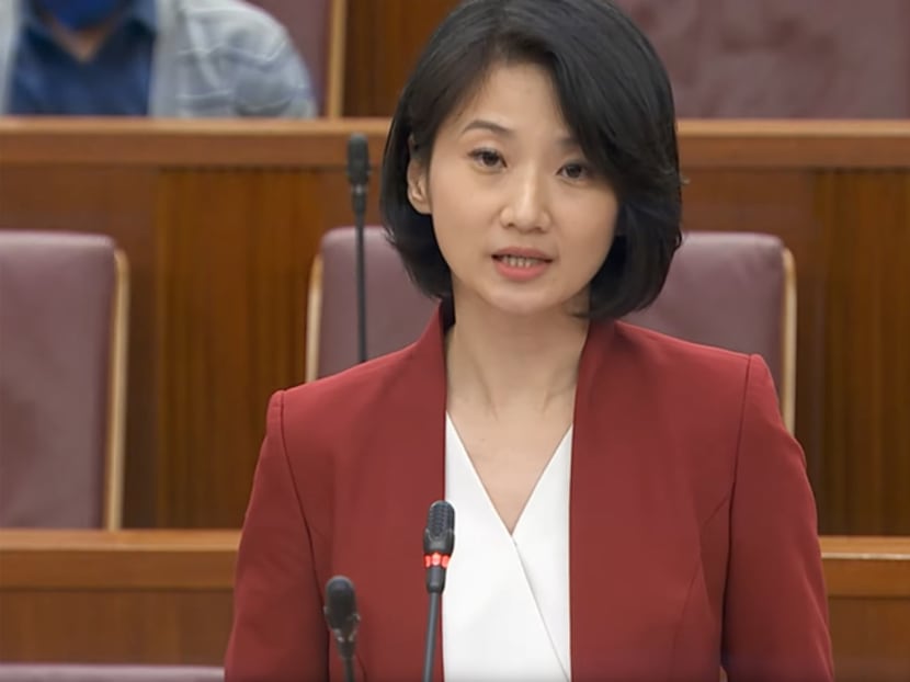 Ms Sun Xueling, Minister of State for Social and Family Development, speaking in Parliament on March 5, 2021. Ms Sun Xueling, Minister of State for Social and Family Development, speaking in Parliament on March 5, 2021.