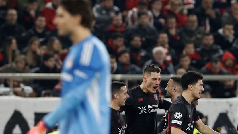 Schick quickfire double earns Leverkusen 2-0 win at Olympiacos