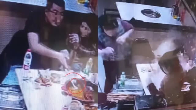 顾客烟后丢打火机进锅 导致店员收桌时火锅爆炸 