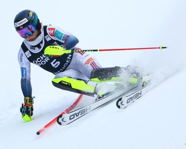 Alpine skiing-McGrath goes top of World Cup slalom standings with Wengen victory