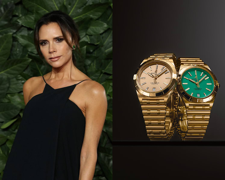 Victoria Beckham collaborates with Breitling for colourful Chronomat collection