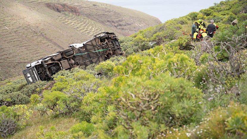 British tourist killed as bus crashes into ravine on Spanish island