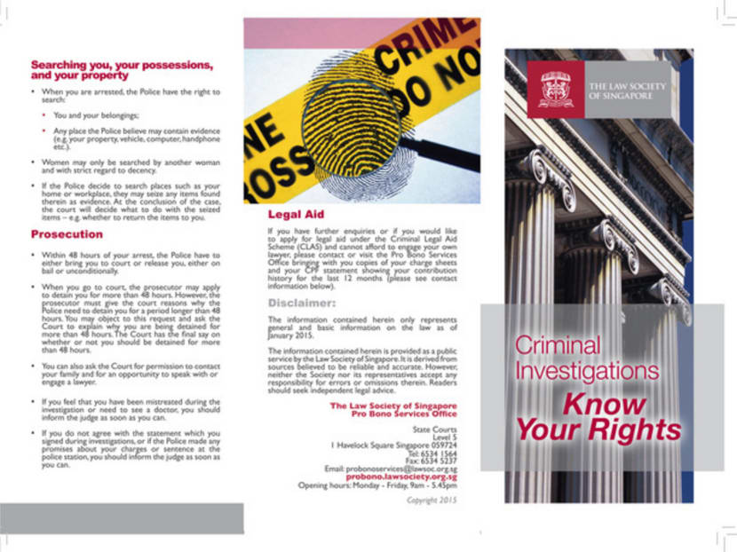 The pamphlet, which is available in four languages, also provides information on applying for legal aid.