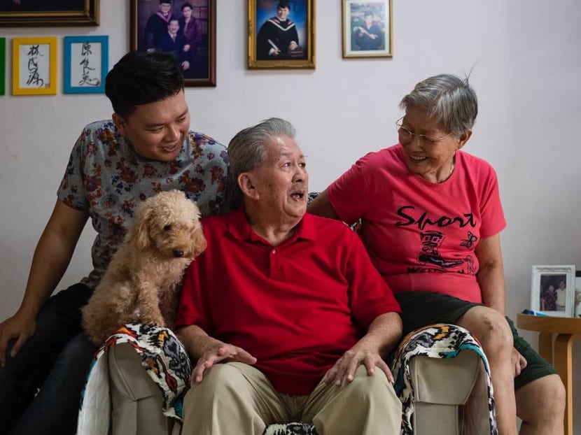 Mr Peter Lim Sun Hoe, his wife Madam Tan Quee Eng and son Mr Daniel Lim are looking forward to Mr Lim's role as an ambassador to help remove some of the stigma associated with dementia. Mr Peter Lim Sun Hoe, his wife Madam Tan Quee Eng and son Mr Daniel Lim are looking forward to Mr Lim's role as an ambassador to help remove some of the stigma associated with dementia.