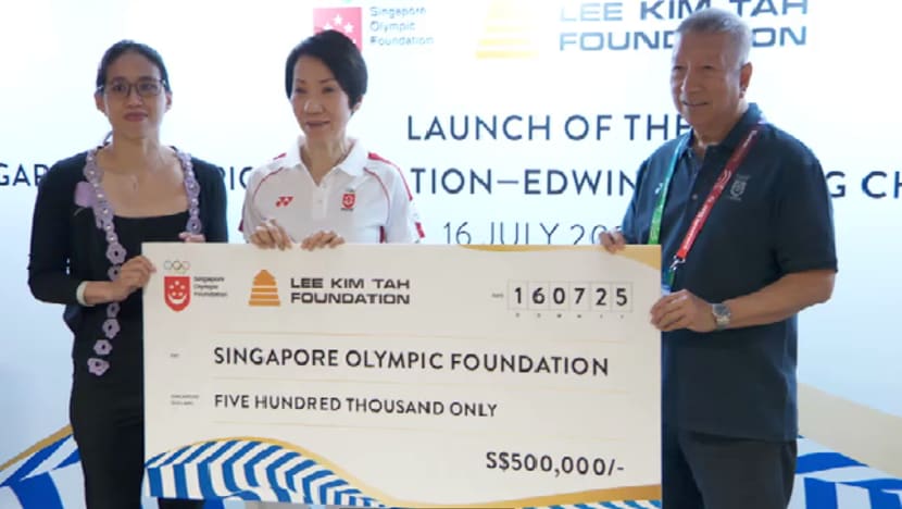 Yayasan Olimpik SG terima derma S$500,000 dari Yayasan Lee Kim Tah