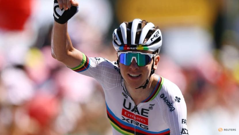 Pogacar back in yellow after winning stage seven of Tour de France