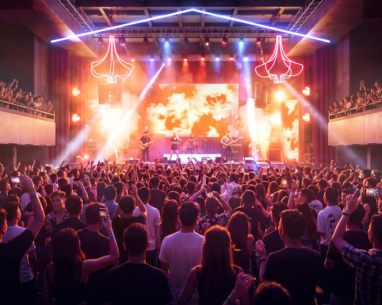 Grange House, Live Nation's new entertainment venue, will open at Orchard Road by mid-2027