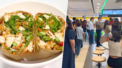 How An Influencer Caused Hour-Long Queues At Nondescript Salad Shop In Raffles City