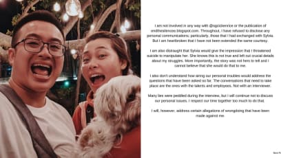 The Sylvia Chan vs Ryan Tan Saga Heats Up As Ryan Addresses The “Many Lies” Sylvia Told In Her Explosive Tell-All With Xiaxue