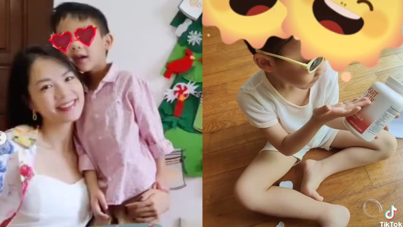 Son Of Ex Mediacorp Actress Tracy Lee Shows Off His Live Stream Selling Skills In Adorable Video Filmed By Mum