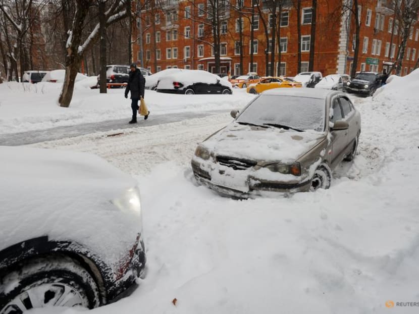 Blizzards sweep across Russia bringing massive snow falls