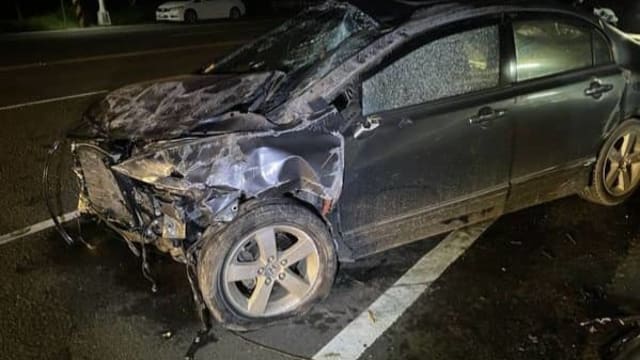 疑吵架后向父亲开枪 台男子开车逃自撞亡