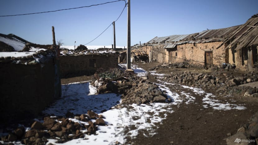 Trapped by snow in a Moroccan mountain village Trapped by snow in a Moroccan mountain village