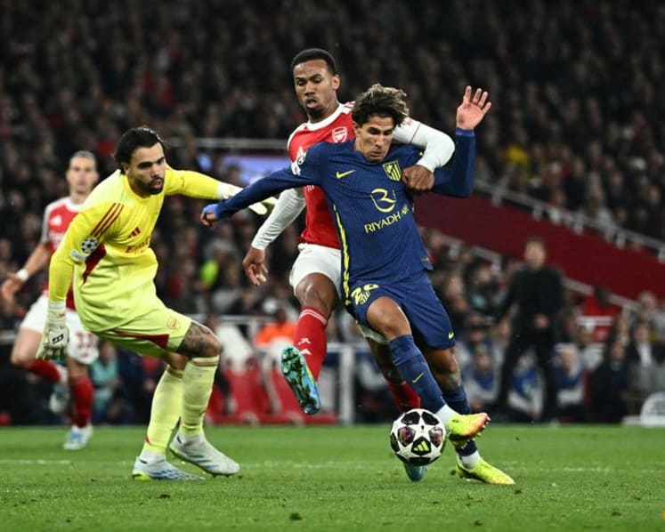 Saka sends Arsenal past Atletico into Champions League final