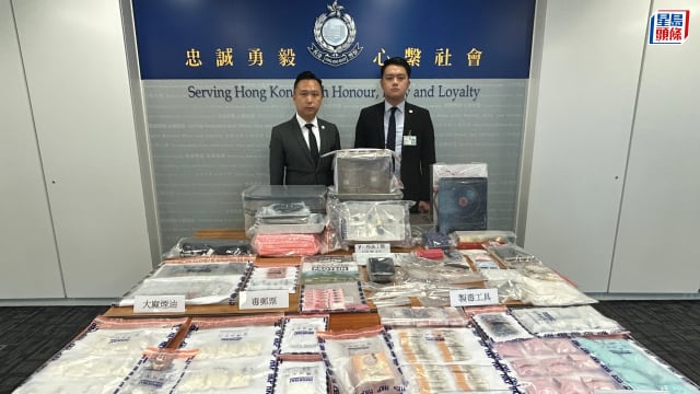 香港警方捣毁油麻地制毒窝点 拘捕58岁男子