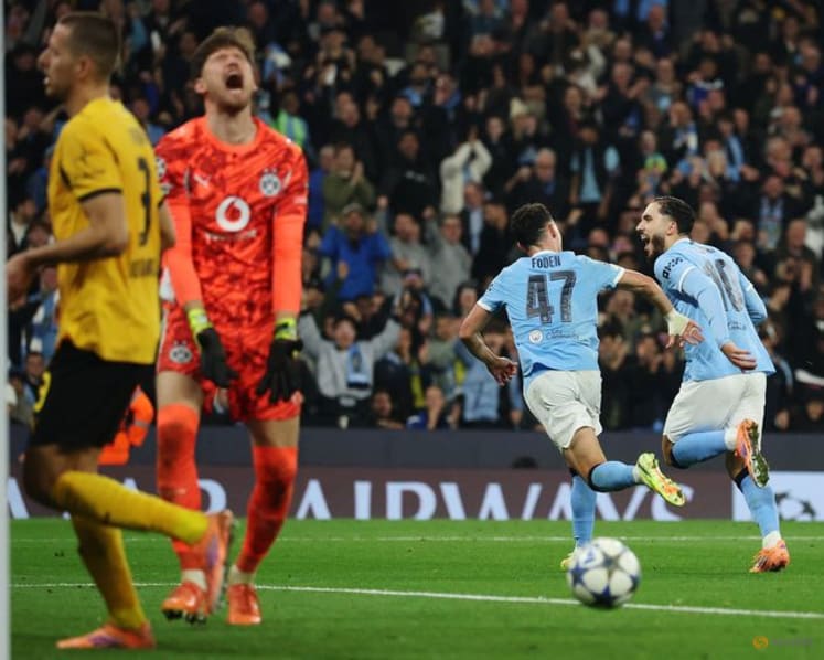 City's Haaland haunts former club Dortmund, Foden nets two in 4-1 win