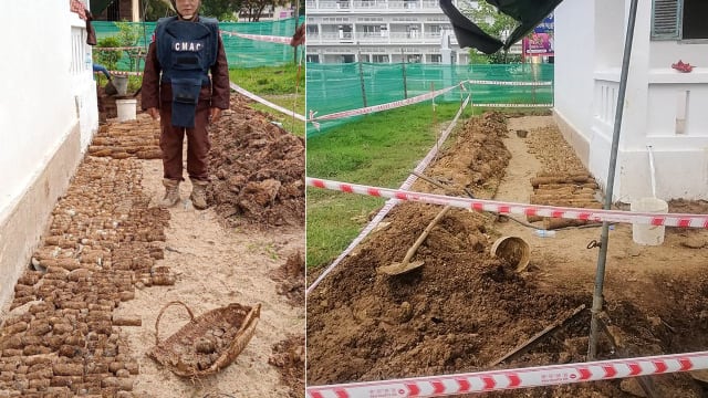 发现数千件内战时期遗留的未引爆弹药 柬埔寨学校被迫关闭