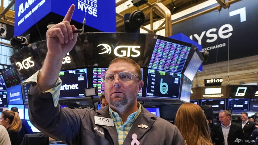 Wall St ends sharply higher, S&P 500 nears record high as Middle East tensions cool