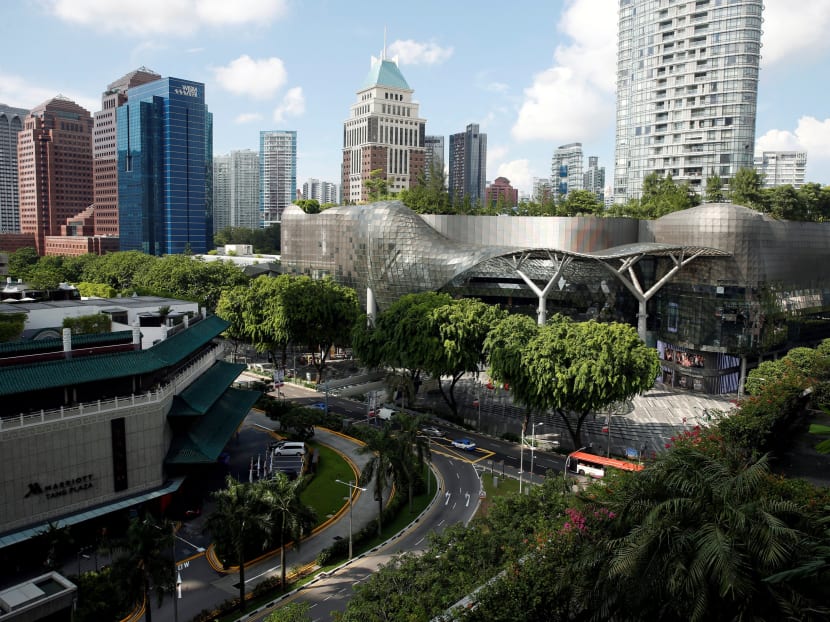 A view of shopping malls in the shopping district of Orchard Road in Singapore. Photo: Reuters