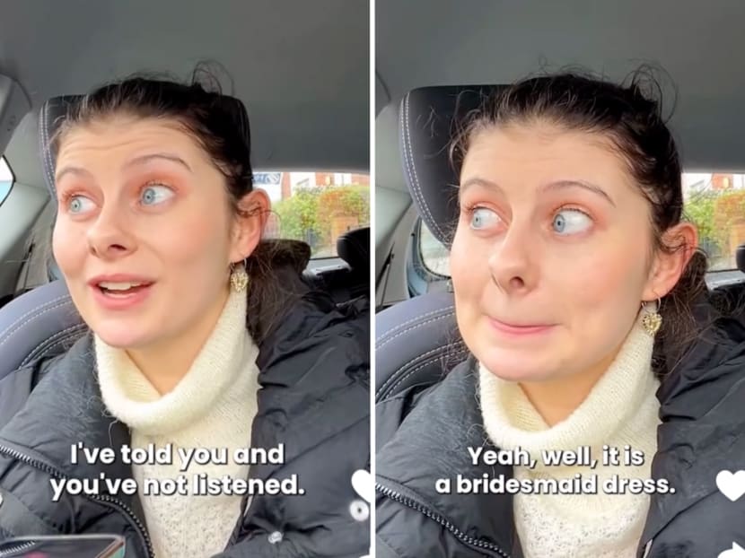 A bride and one of her bridesmaids' disagreement over a bridesmaid dress has gone viral on social media after a repost of the video on Dec 24, 2023. A bride and one of her bridesmaids' disagreement over a bridesmaid dress has gone viral on social media after a repost of the video on Dec 24, 2023.