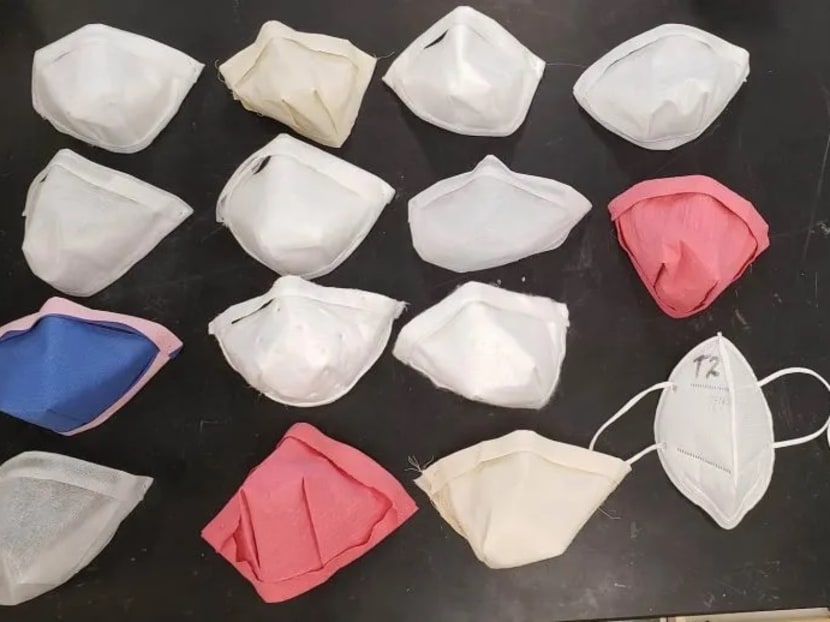 Some of the masks tested by a team of scientists at the University of California, Irvine.
