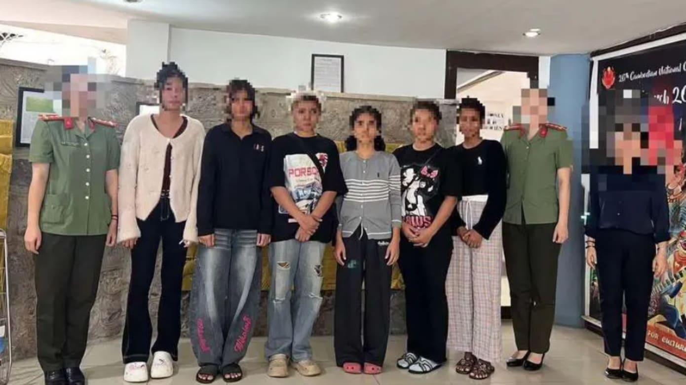 柬埔寨六女被骗远嫁中国 越中边境获救最小仅14岁