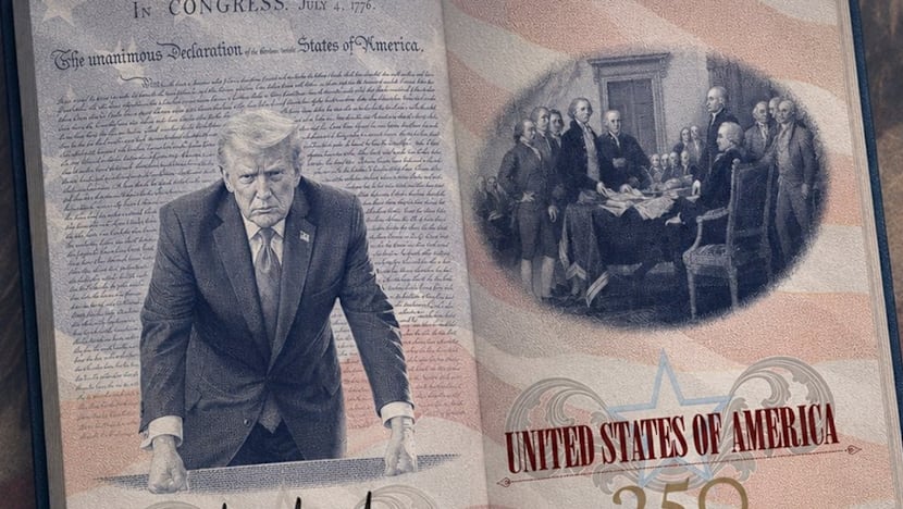 Trump unveils new US passport - with picture of himself