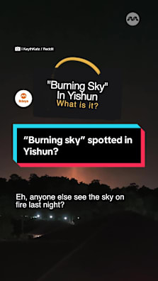 “Burning sky” in Yishun? #8dayssg #8dayssgtrending #yishun #fire #fypsg 