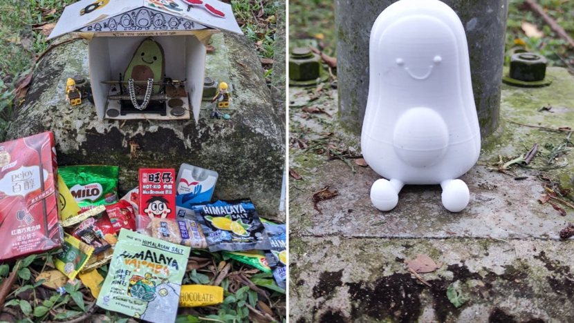 #trending: NUS students turn avocado plushie keychain into 'Bell Curve God' shrine, make 'offerings' for good grades