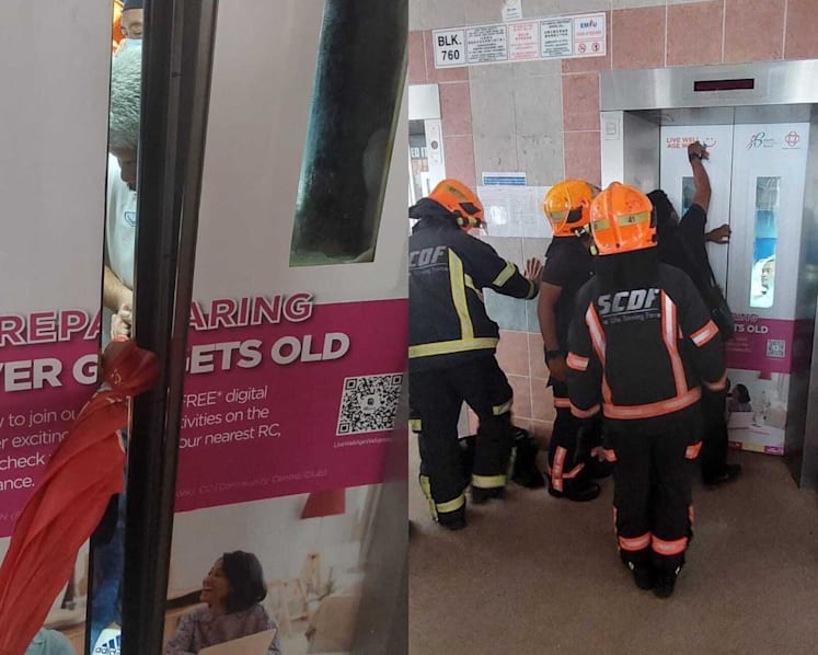 Jurong lift which trapped 6 people and a dead body was 'overloaded', says town council