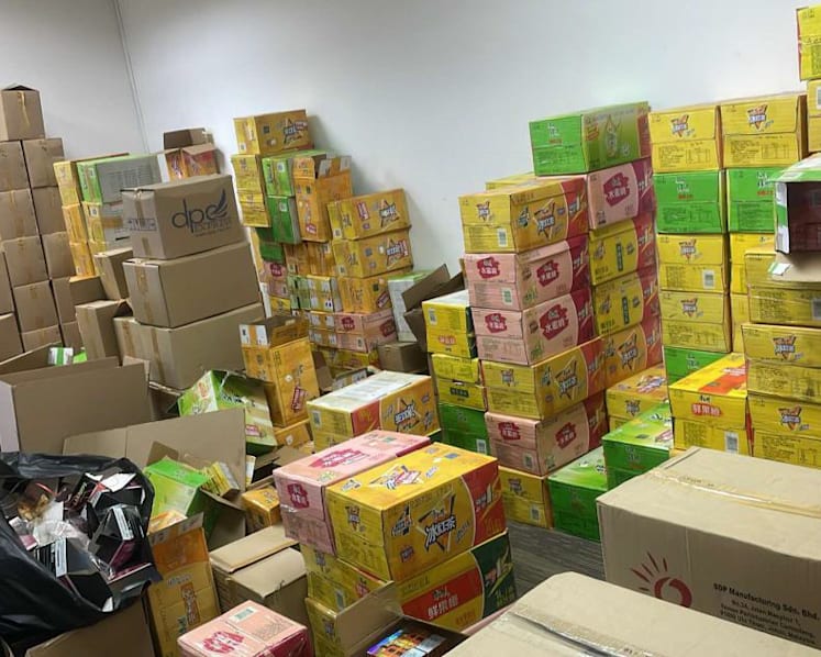 More than S$5 million worth of vape products seized in Woodlands warehouse raid