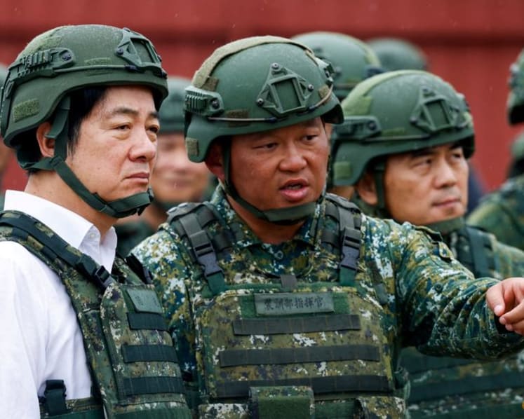 Taiwan president ups defence spending target to 5% of GDP