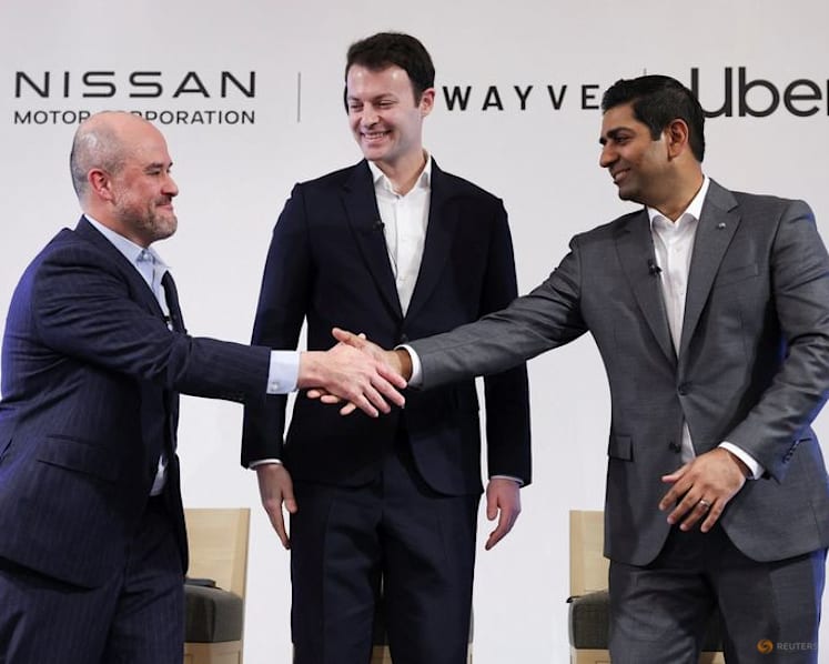 Nissan, Uber, Wayve unveil robotaxi tie-up