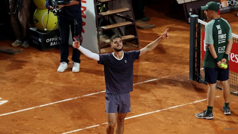 Prizmic stuns idol Djokovic at the Italian Open