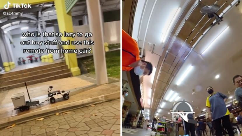 #trending: Man sends remote-control car out to pick up dinner from Ghim Moh coffee shop