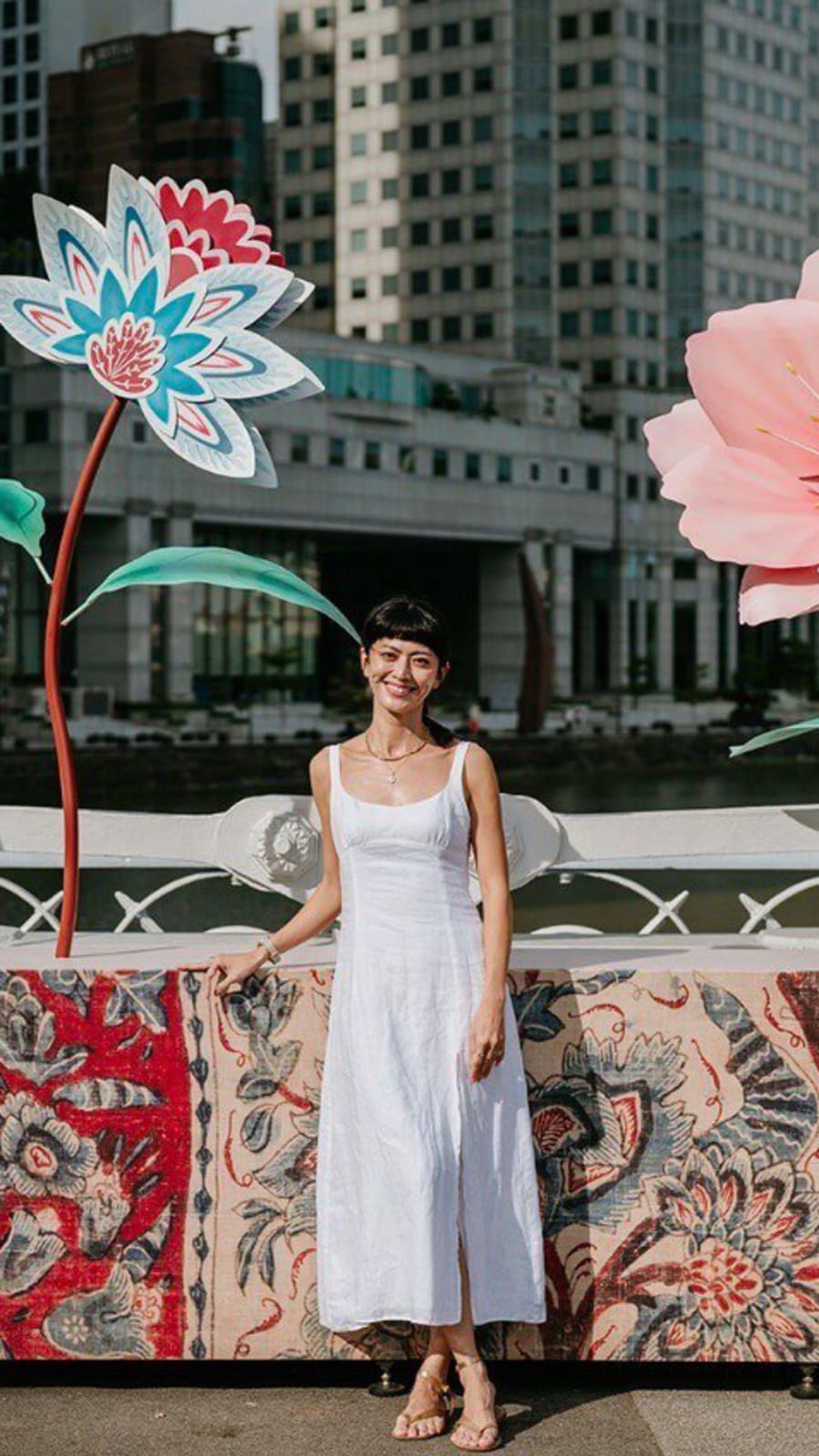 The self-taught artist behind giant flower installations in Singapore