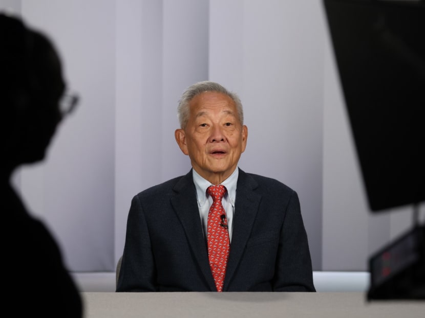 Mr Ng Kok Song speaking during the Presidential Candidate Broadcast, which aired on Aug 24, 2023.