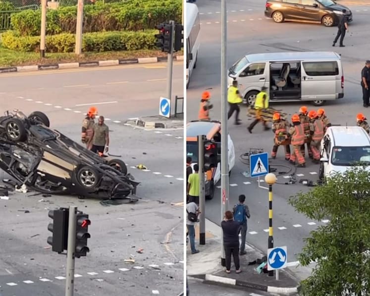 Two dead, including 17-year-old Temasek JC student, after multi-vehicle accident in Tampines