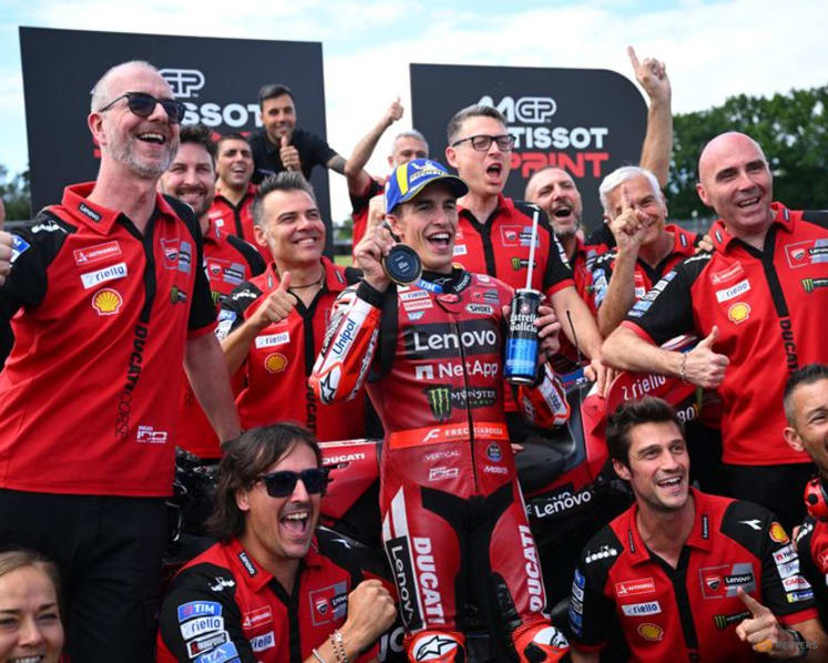 Marc Marquez cruises to historic sprint victory from pole at German Grand Prix