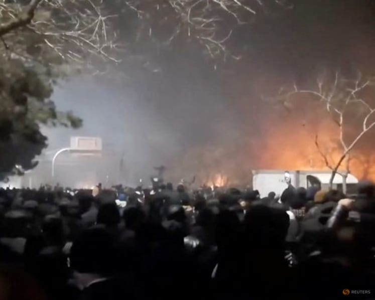 Iran rights group warns of 'mass killing', as the Islamic Republic called for counter-protests