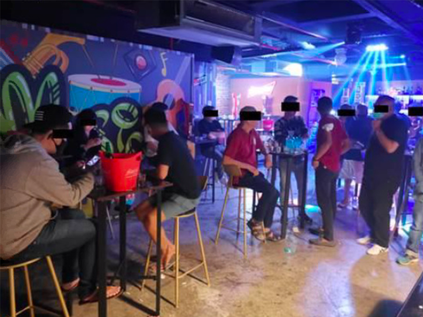 A view of The Base Bistro at 401 MacPherson Road, one of the premises raided by the police.
