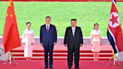 China's Xi vows unwavering support for North Korea's Kim in rare Pyongyang visit