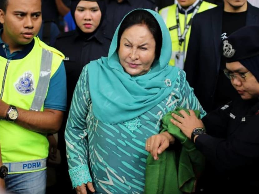Najib&rsquo;s wife Rosmah fails to show up in court as she is still in Singapore, ordered to appear next Monday