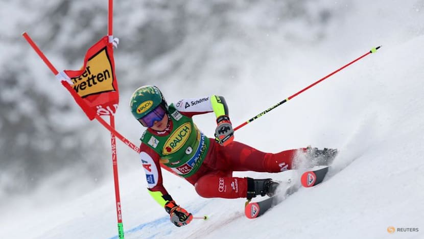 Alpine skiing-Austrian Scheib wins season-opener in Soelden