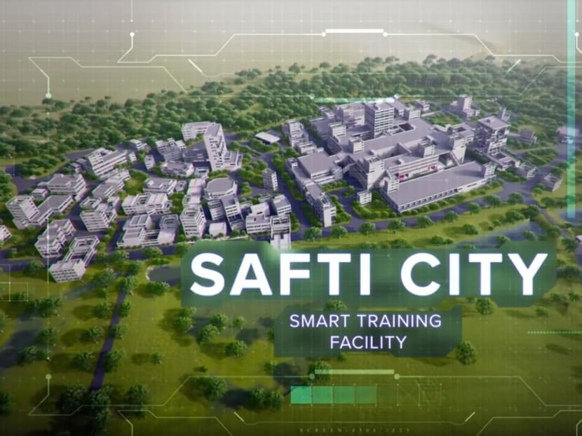 Safti City will have buildings such as a hotel, a hospital and office spaces, and boast technologies such as smart interactive targets and a data analytics system.