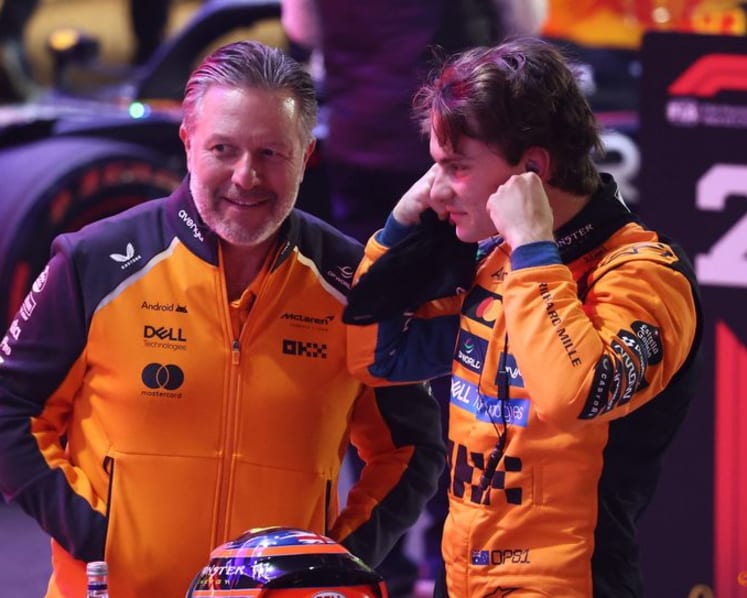 Piastri on similar trajectory to F1 champion Norris, Brown says