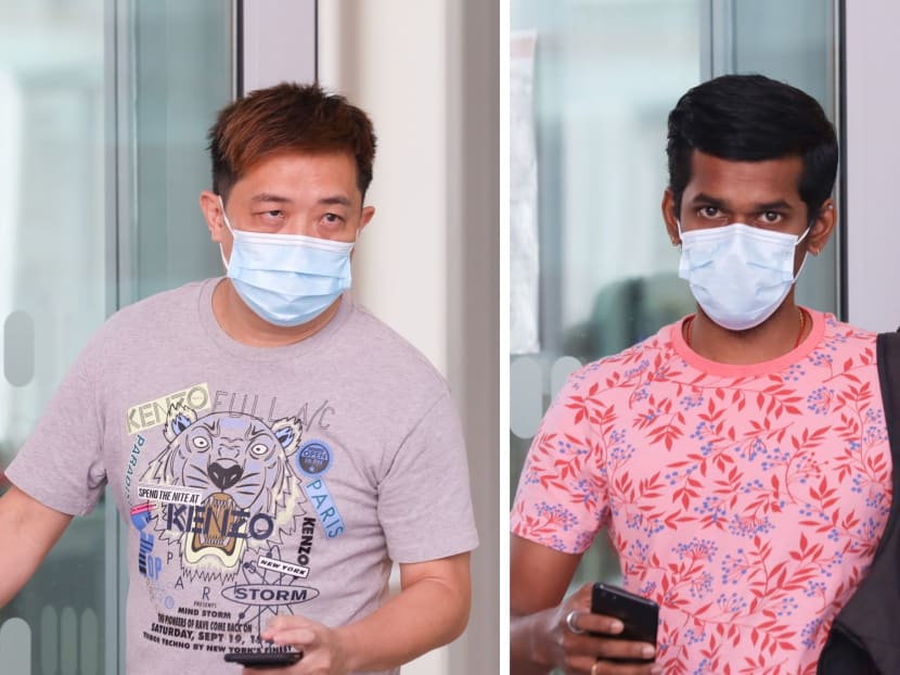 Wong Teck Chye (left) and Arvinish N Ramakrishnan were charged on May 15, 2020 with various offences, including drink-driving, which took place in separate incidents in April 2020.